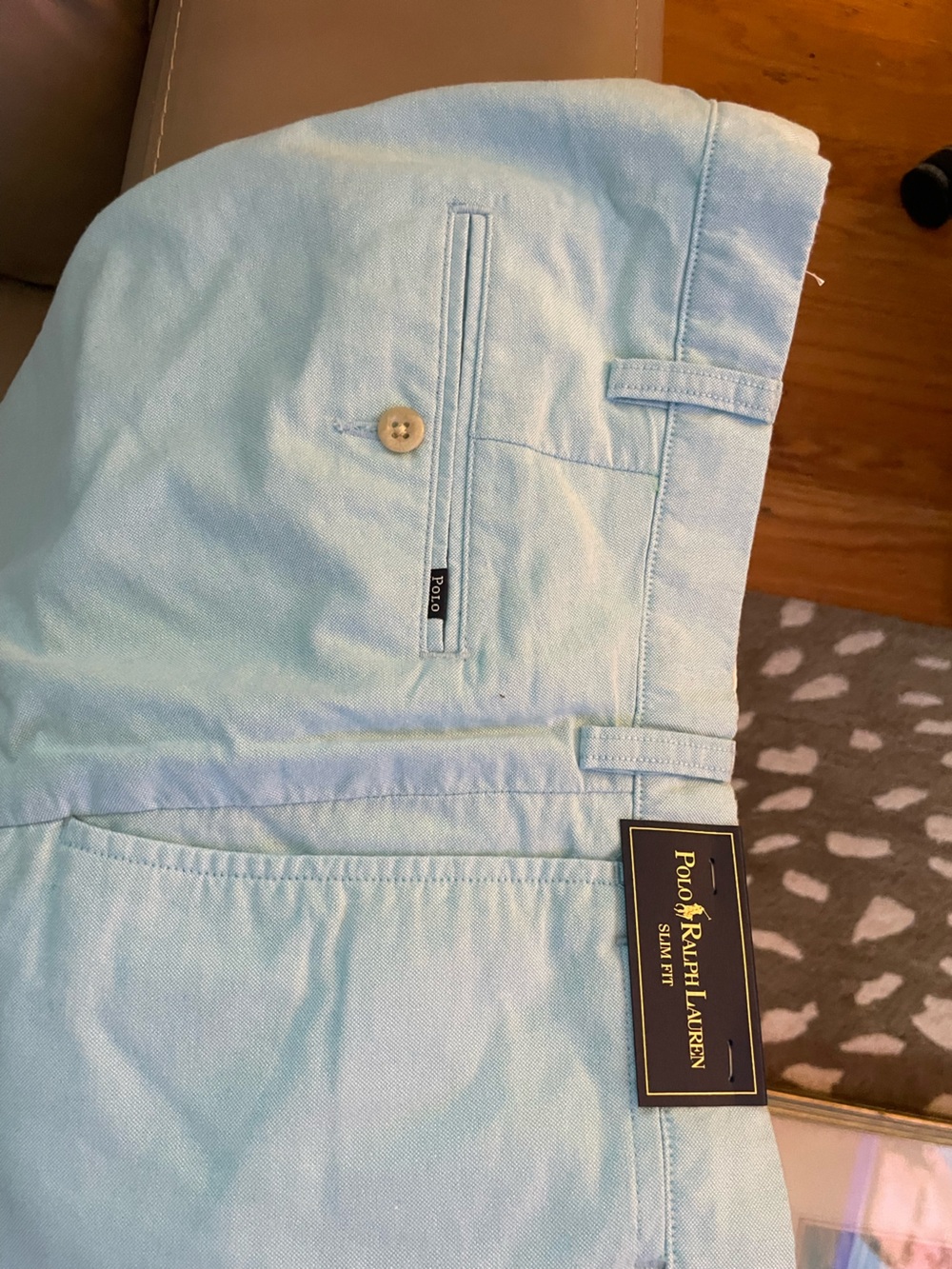 Polo by Ralph Lauren Men’s Tourquoise Chino Pants. Slim Fit.
36 x 34